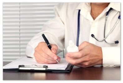 The doctor prescribes the medicine