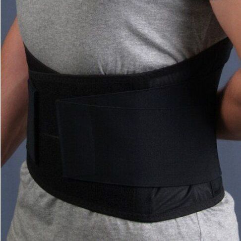 Lumbar fixation belt for osteochondrosis